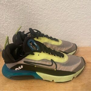 Nike Black and Yellow Air Max Sneakers